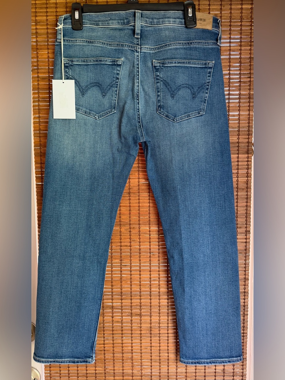 NWT Edwin Elin Crop Straight Distressed Jeans Size 29 $178 - Picture 9 of 12